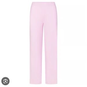 Skims cherry blossom pink soft sleep pant straight leg xs